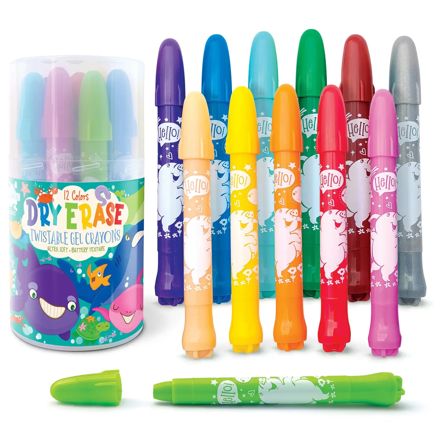 Gel fargestifter | til Dry Erase bøker, magnetvegg, whiteboard o.l