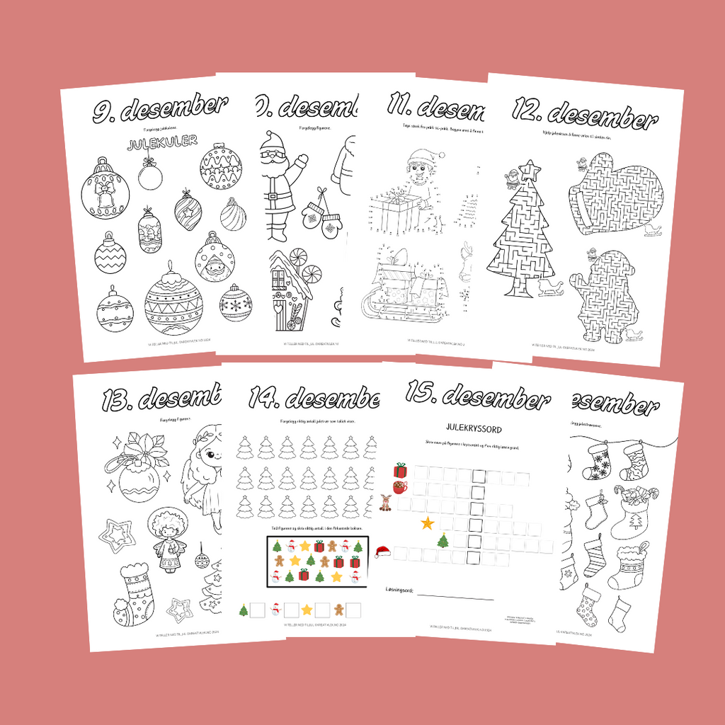 Julehefte "Vi teller ned til jul" (digitalt produkt)