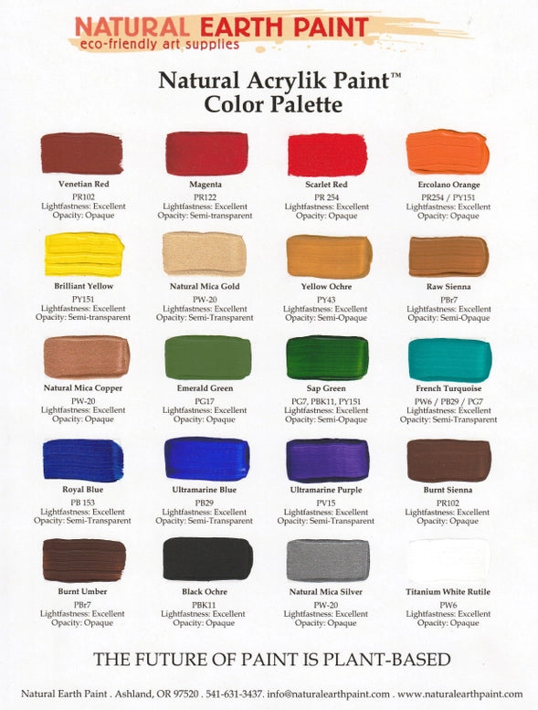 Naturlig akrylmaling 30 ml | flervalg