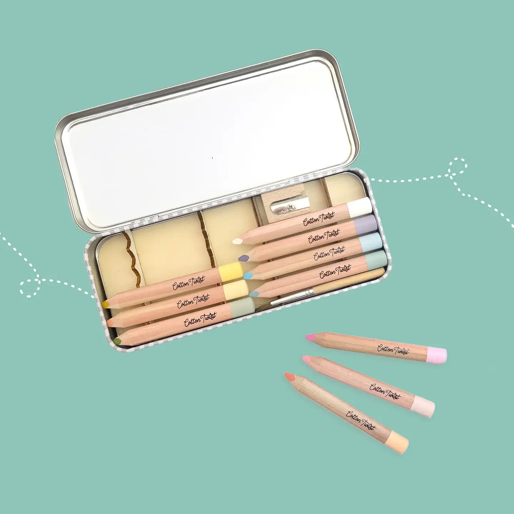 Akvarellfargeblyanter 10 farger | pastell