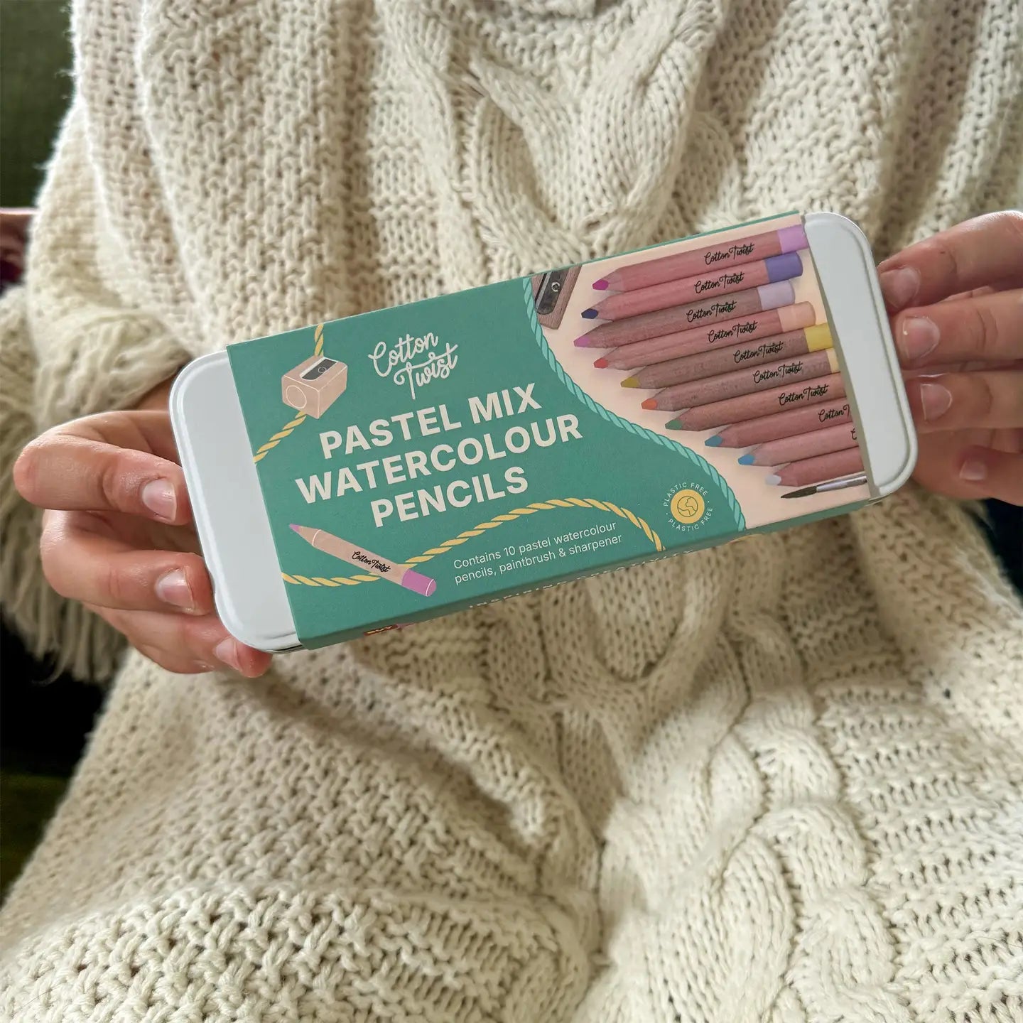 Akvarellfargeblyanter 10 farger | pastell