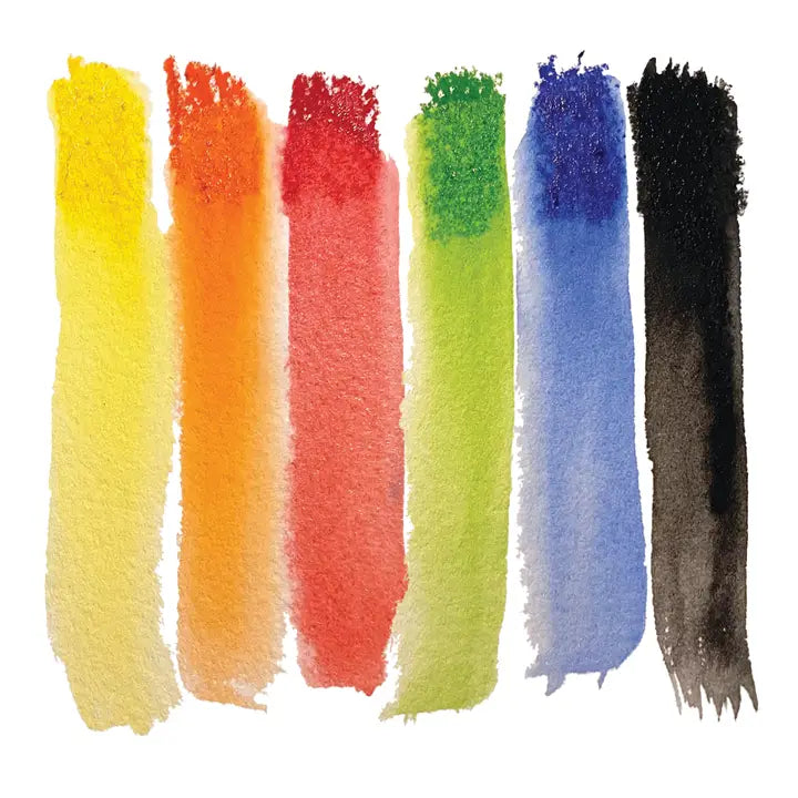 Akvarellfargestifter + spisser | 6 farger