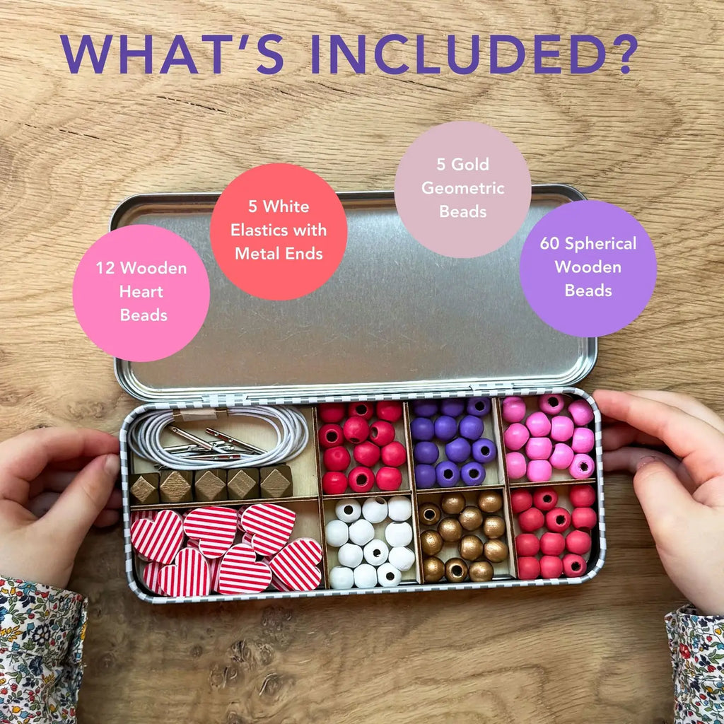 Armbånd perlesett medium | hjerte