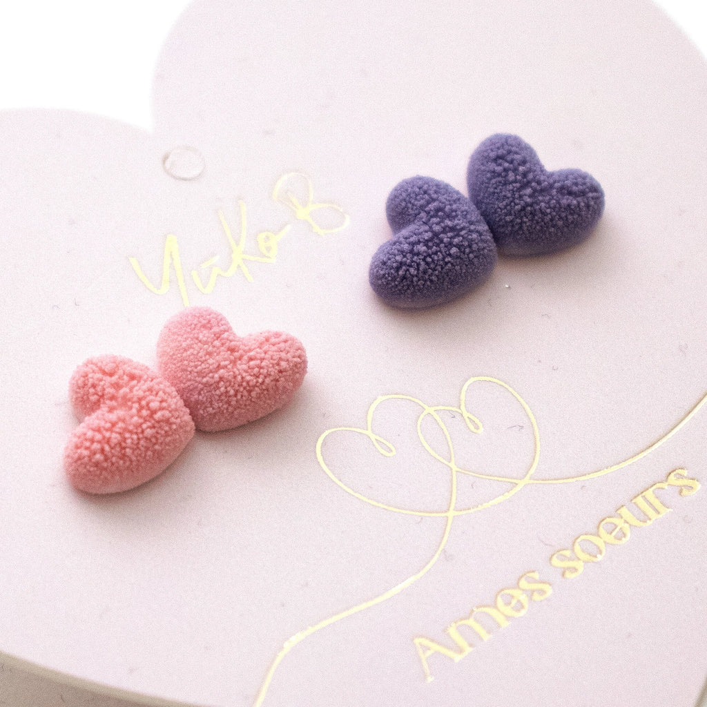 BFF Øredobber i rustfritt stål | 2 pk | Hjerte