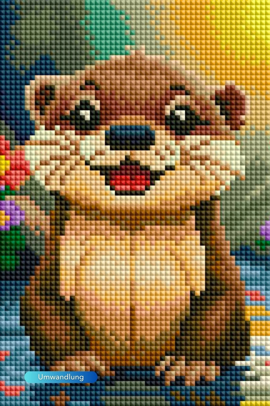 Mosaikkunst bilde | Bever