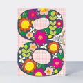 Bursdagskort Blomster | 8 år