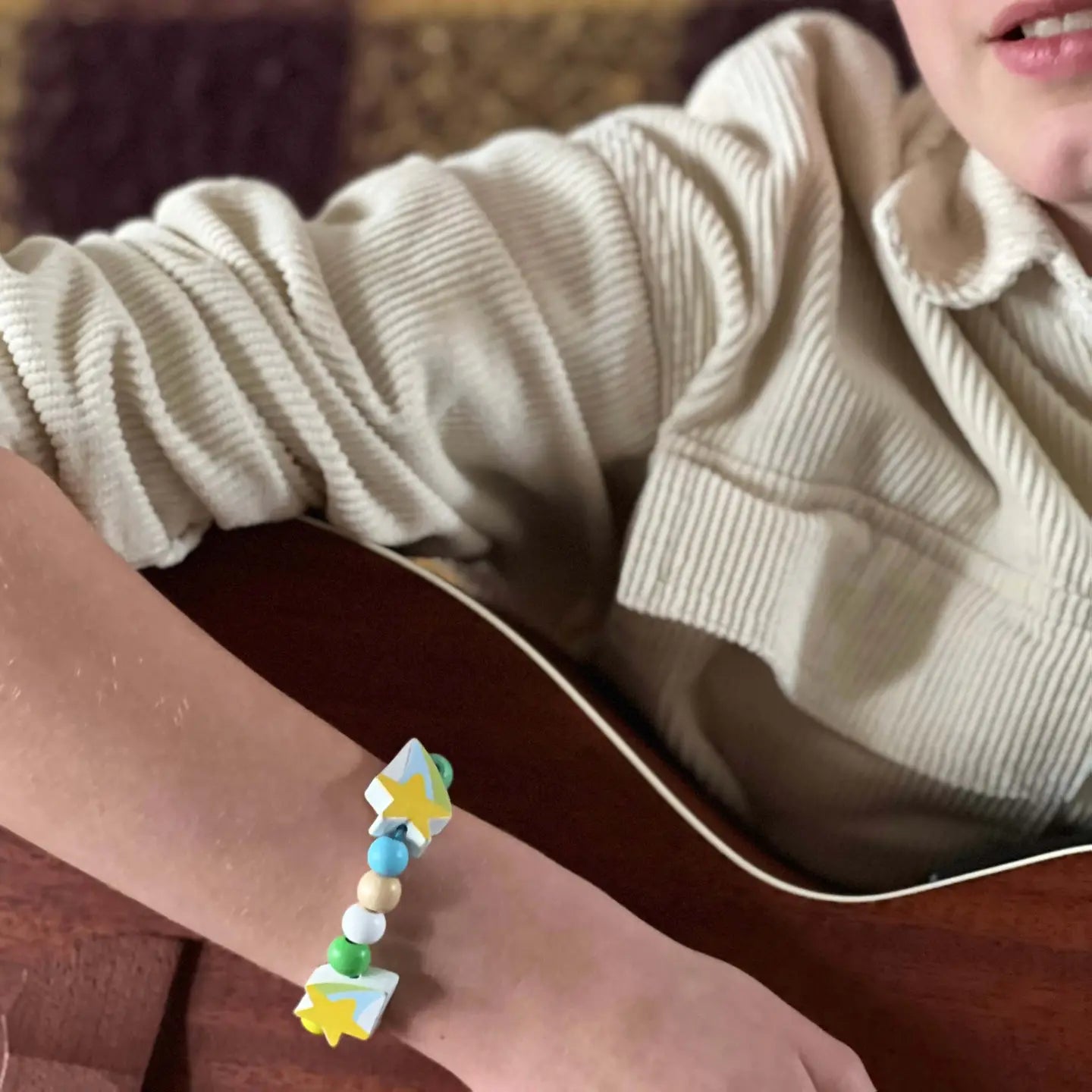Armbånd perlesett Stjerneskudd | gaveeske
