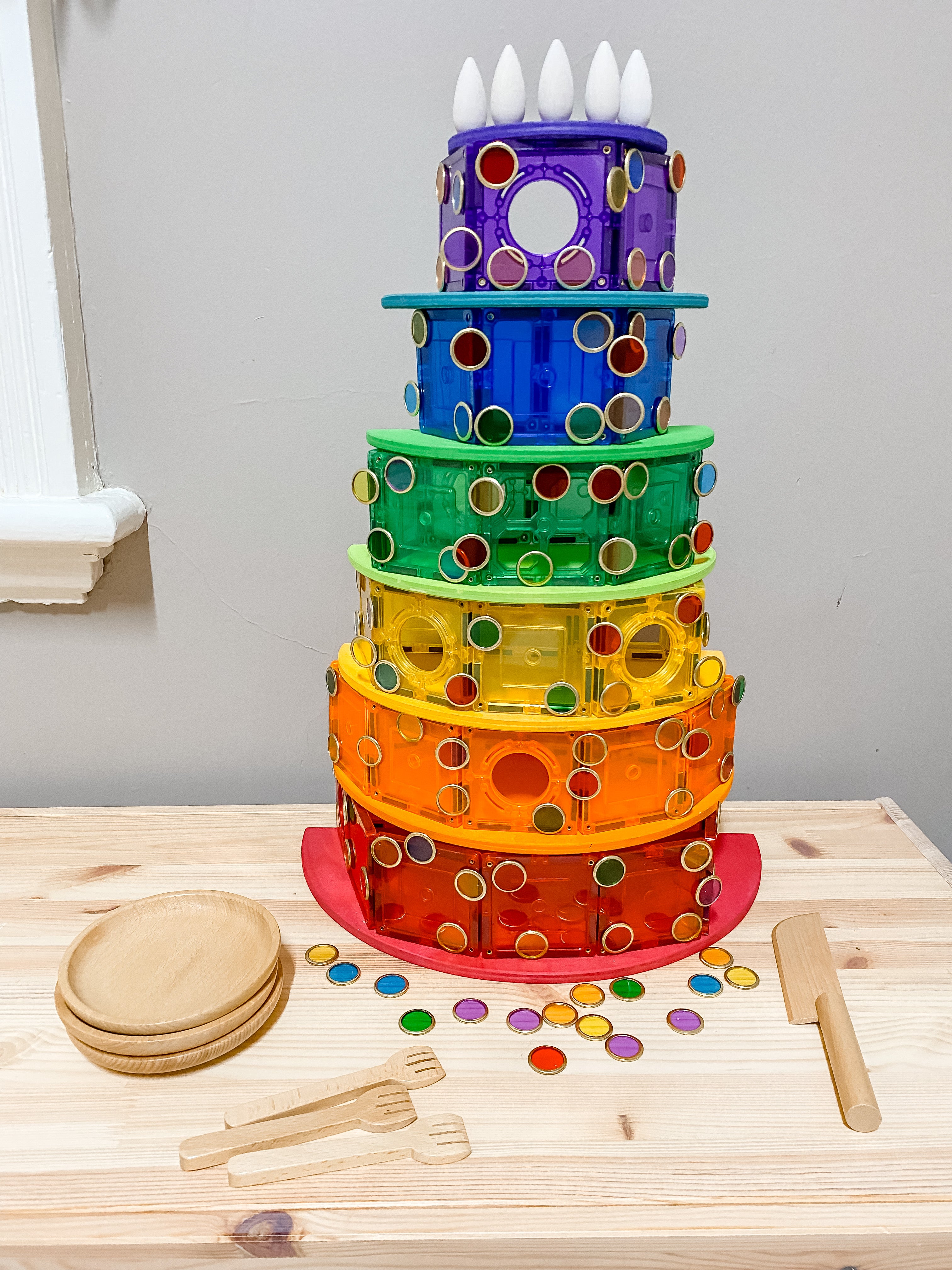 Magnetstav med magnetiske mynter