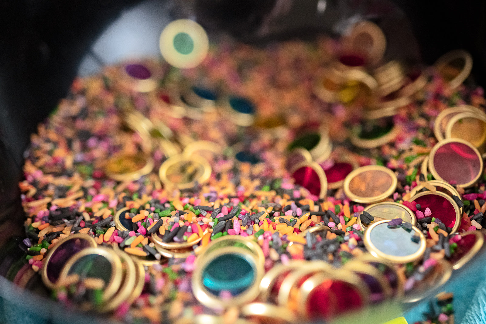 Magnetstav med magnetiske mynter