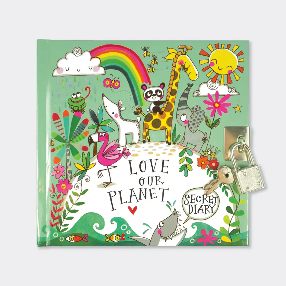 Dagbok med lås | Love Our Planet
