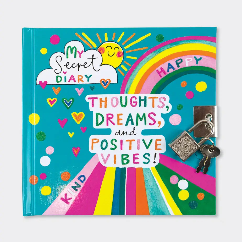 Dagbok med lås | Positive Vibes
