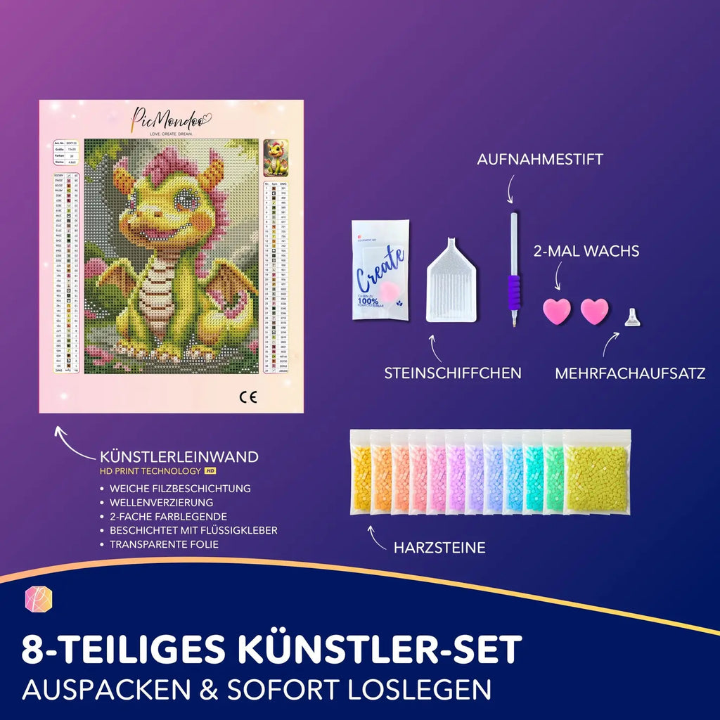 Mosaikkunst bilde | Dino
