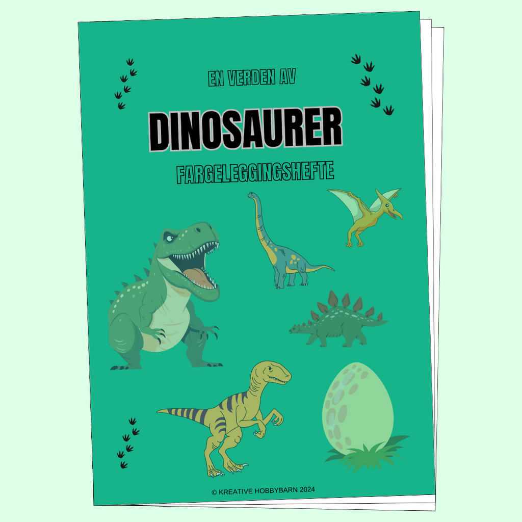 Fargeleggingshefte Dinosaurer (digitalt produkt)
