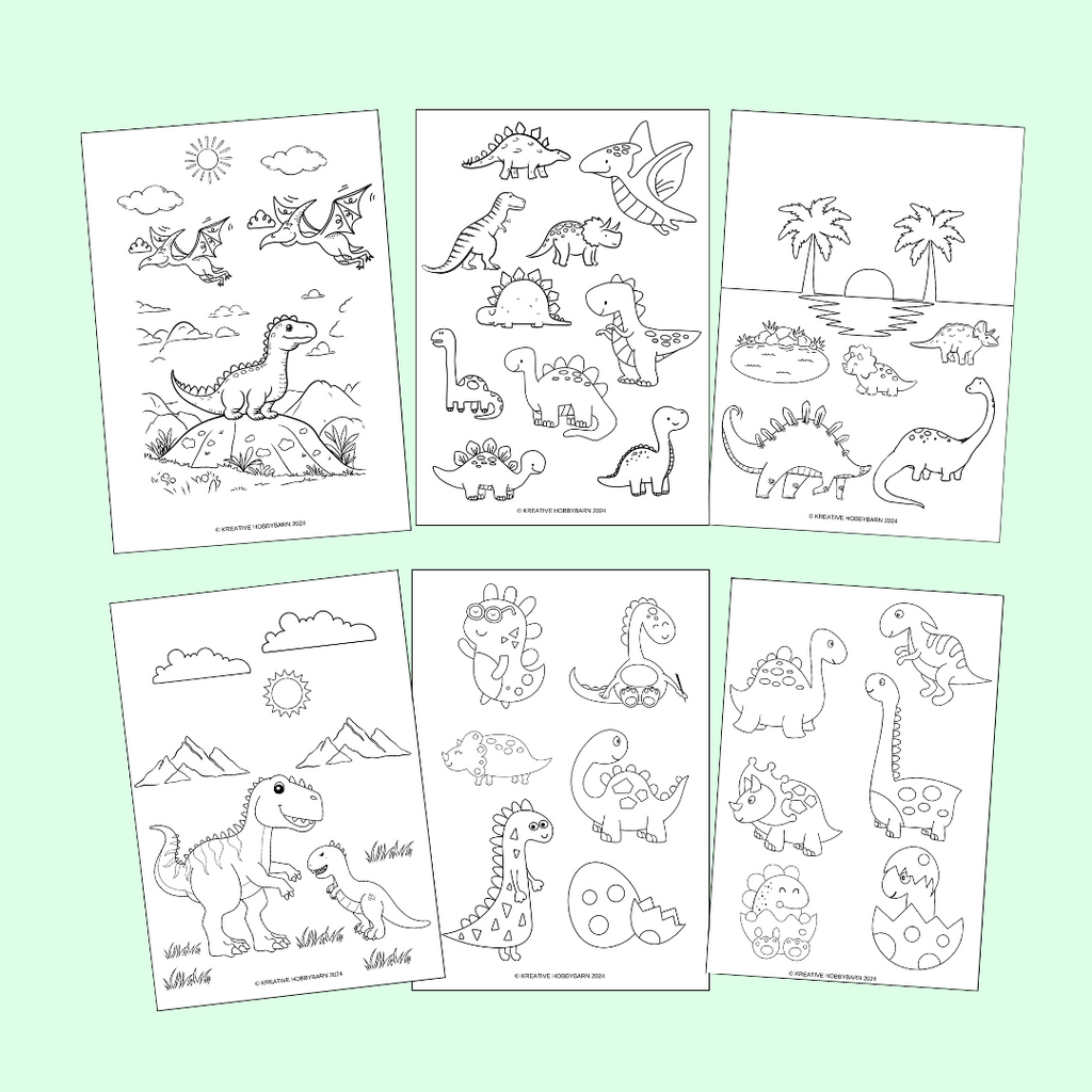 Fargeleggingshefte En verden av dinosaurer (fysisk produkt)