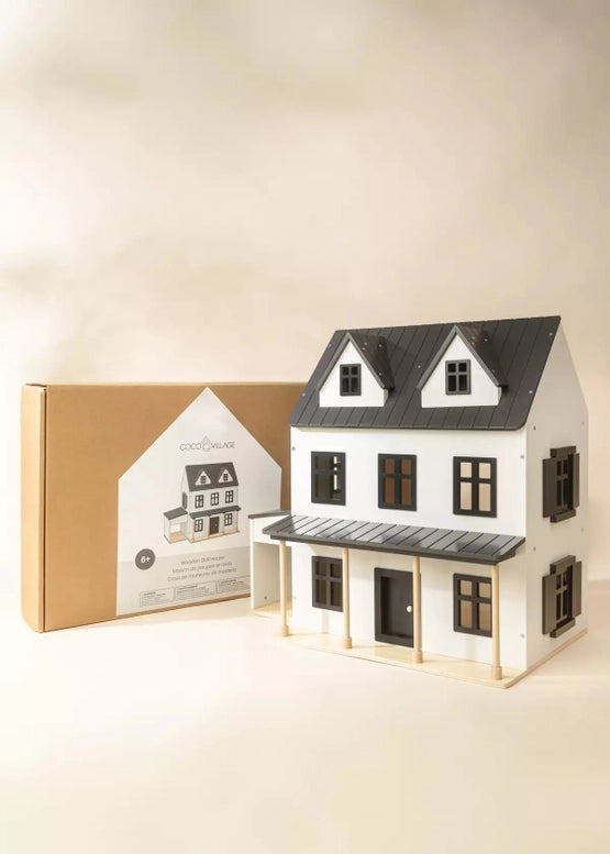 Stort dukkehus i tre