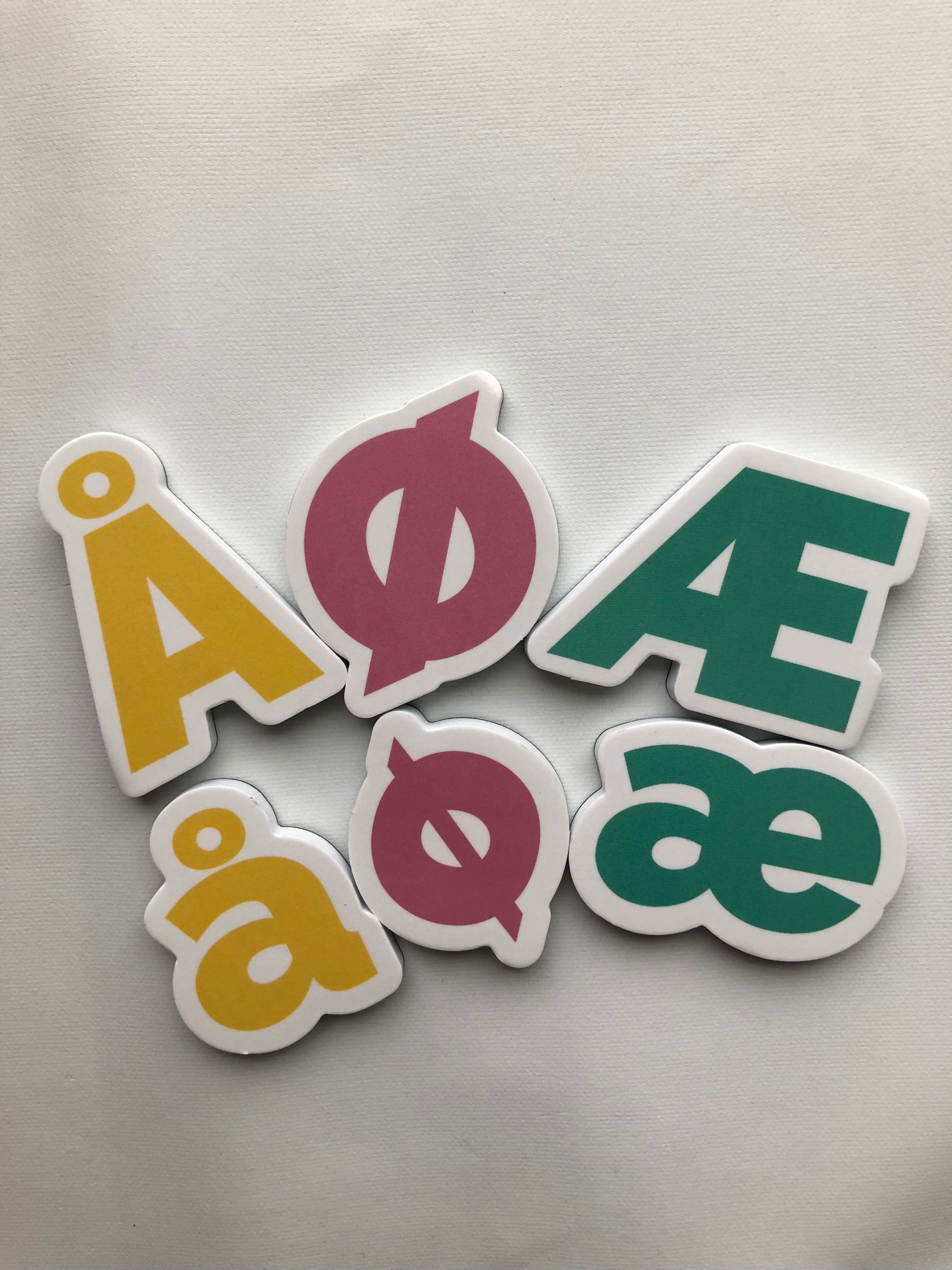 Magnetiske bokstaver ÆØÅ | tilleggspakke