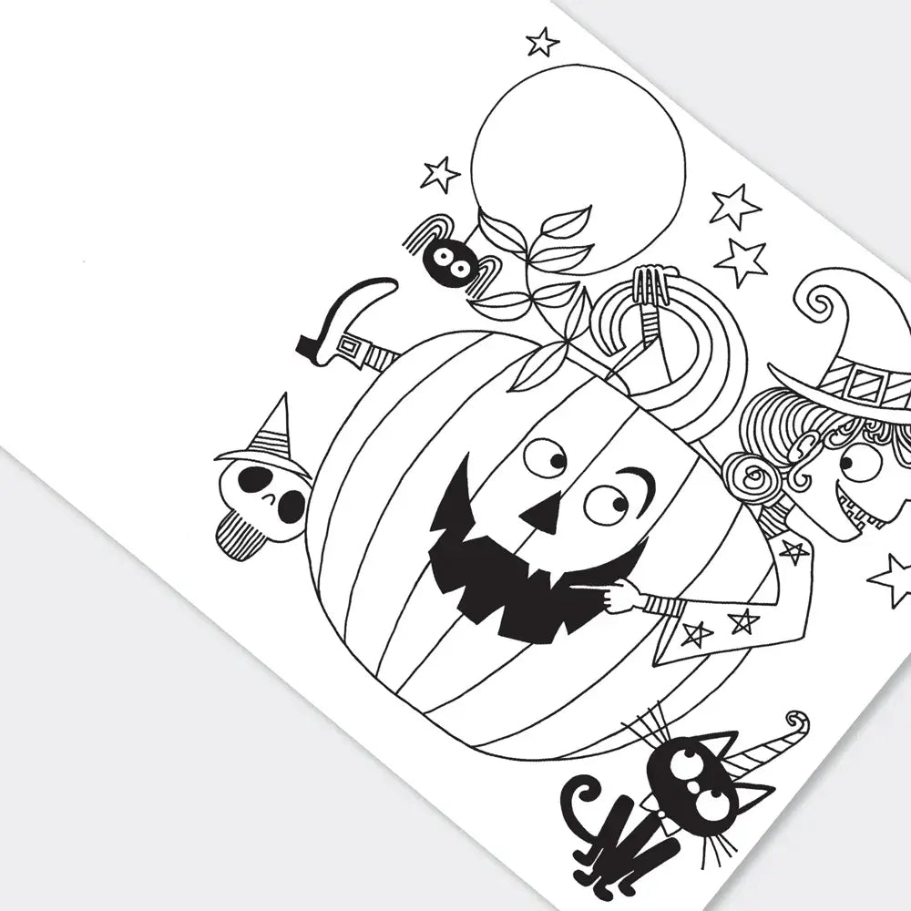 Fargeleggingsbok Halloween