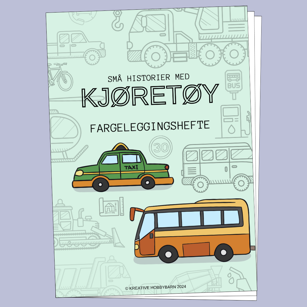 Fargeleggingshefte Kjøretøy (digitalt produkt)
