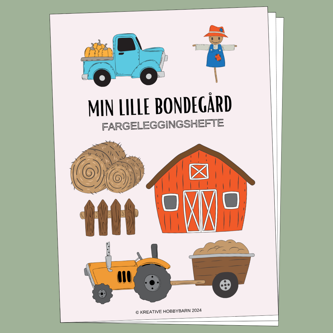 Fargeleggingshefte Min lille bondegård (digitalt produkt)