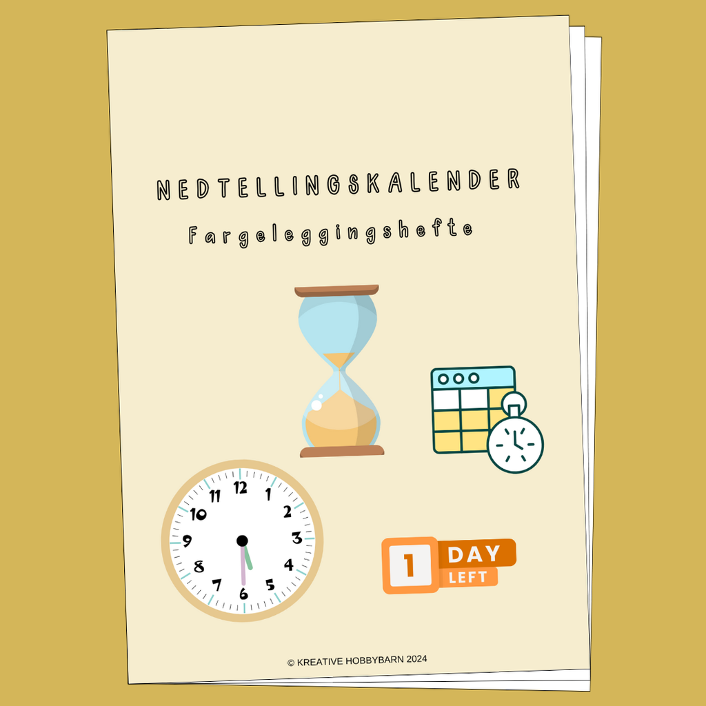 Fargeleggingshefte Nedtellingskalender (digital produkt)