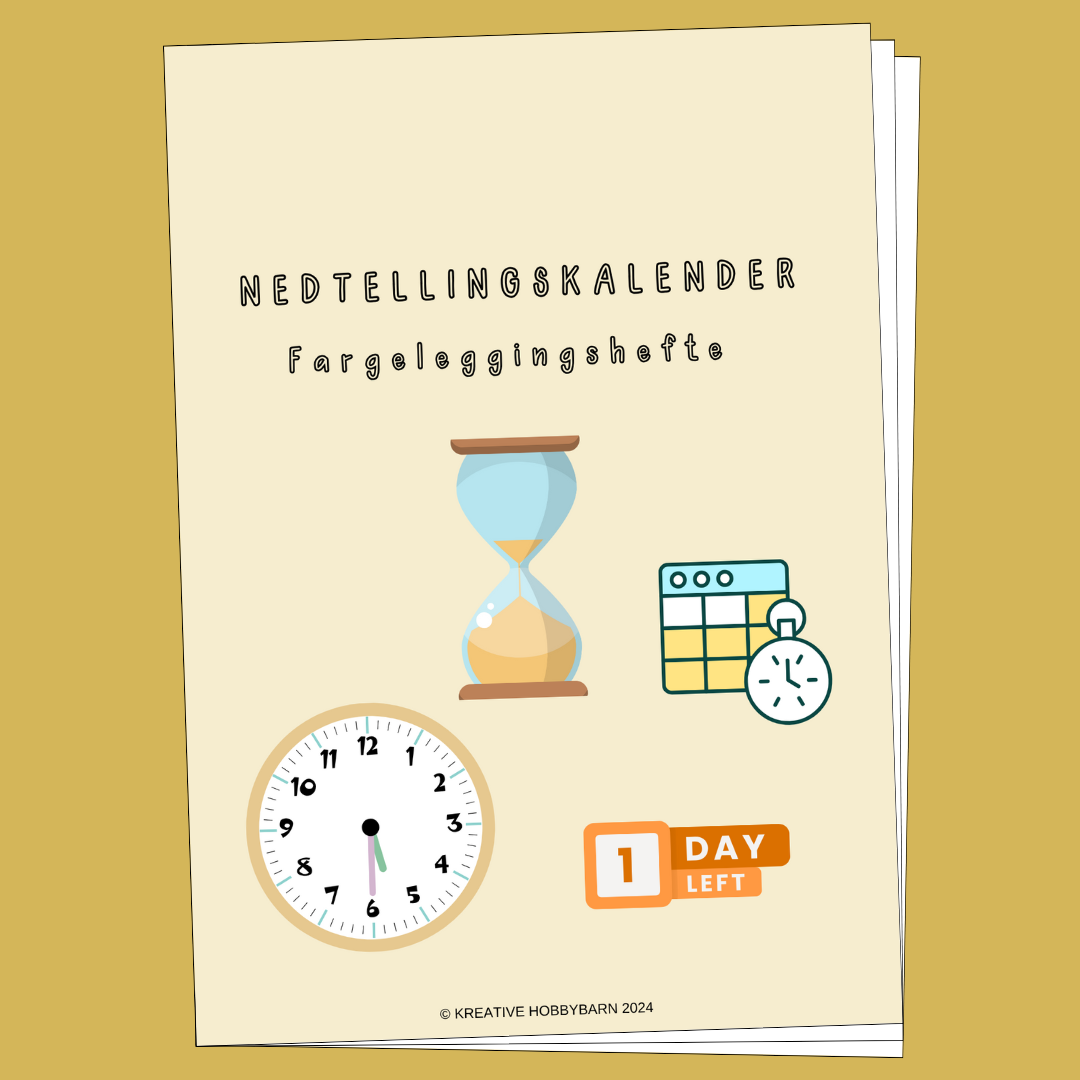 Fargeleggingshefte Nedtellingskalender (digital produkt)