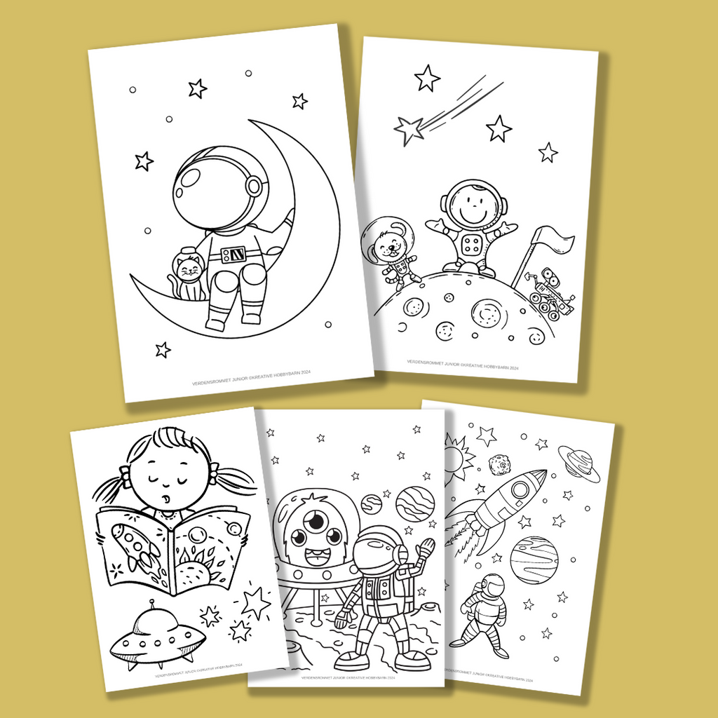 Fargeleggingshefte Verdensrommet JUNIOR (digitalt produkt)