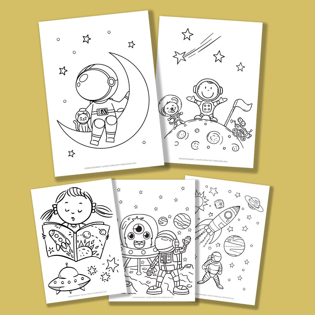 Fargeleggingshefte Verdensrommet JUNIOR (digitalt produkt)