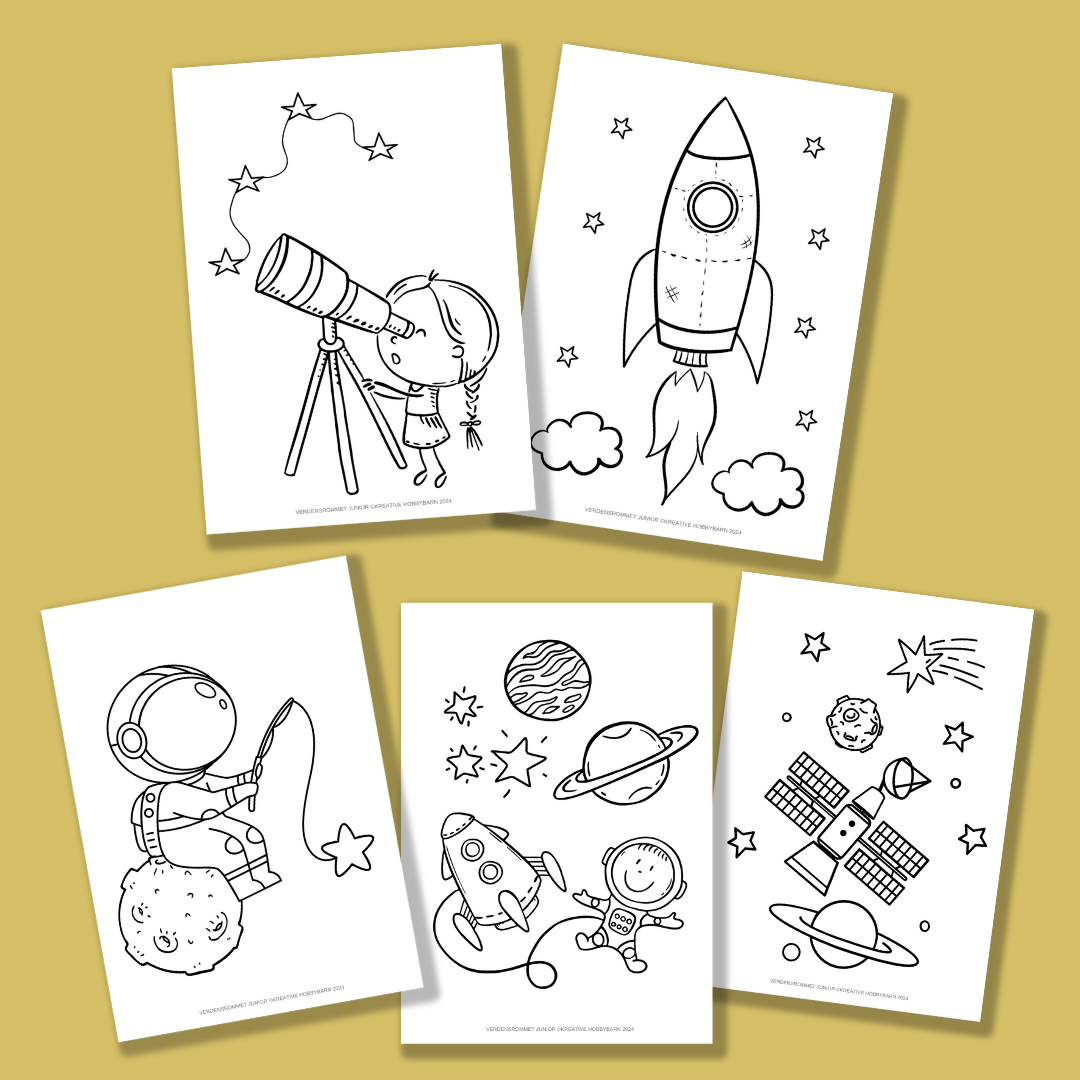 Fargeleggingshefte Verdensrommet JUNIOR (digitalt produkt)
