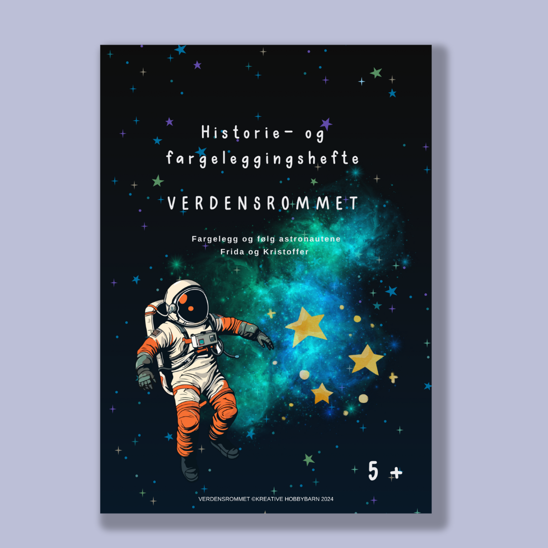 Historie- og fargeleggingshefte Verdensrommet (digitalt produkt)