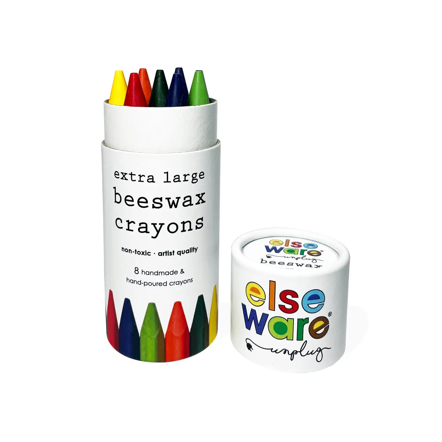 8 store fargestifter i bivoks | naturlig fargepigmenter