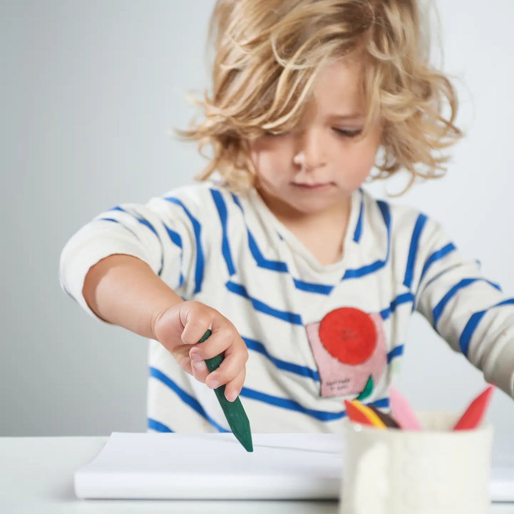 8 store fargestifter i bivoks | naturlig fargepigmenter