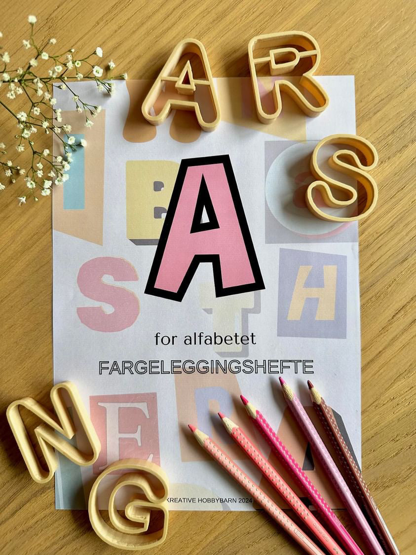Fargeleggingshefte A for Alfabetet (fysisk produkt)