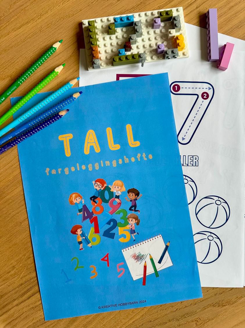 Fargeleggingshefte Tall 1-10 (fysisk produkt)