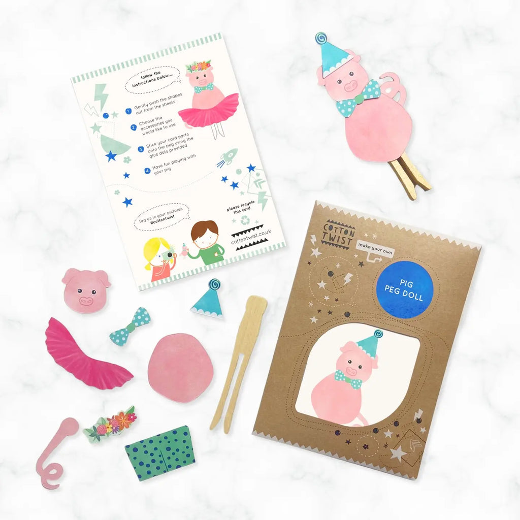 Hobbysett "Lag din egen gris på pinne"