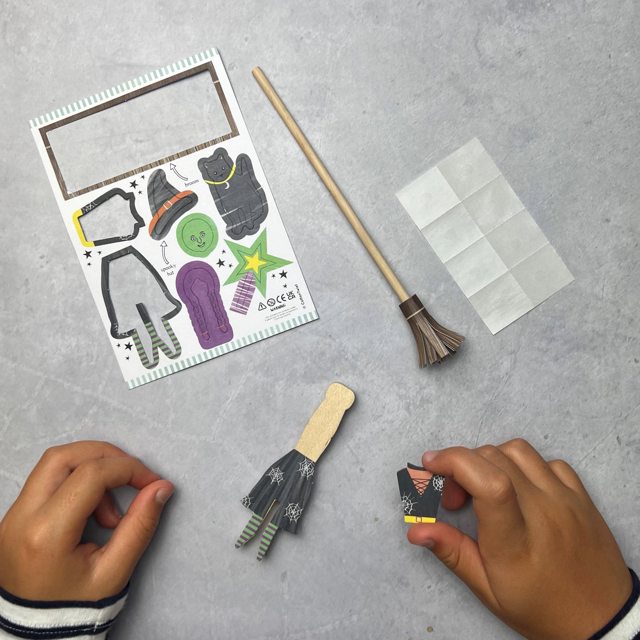 Hobbysett "Lag din egen heks på pinne"