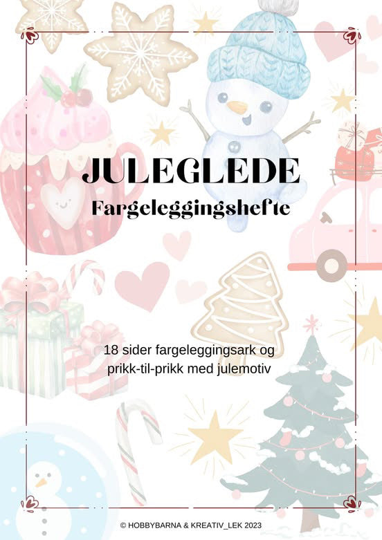 Fargeleggingshefte Juleglede 2023 (digitalt)