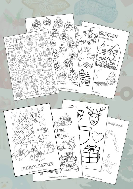 Fargeleggingshefte Juleglede 2023 (digitalt)