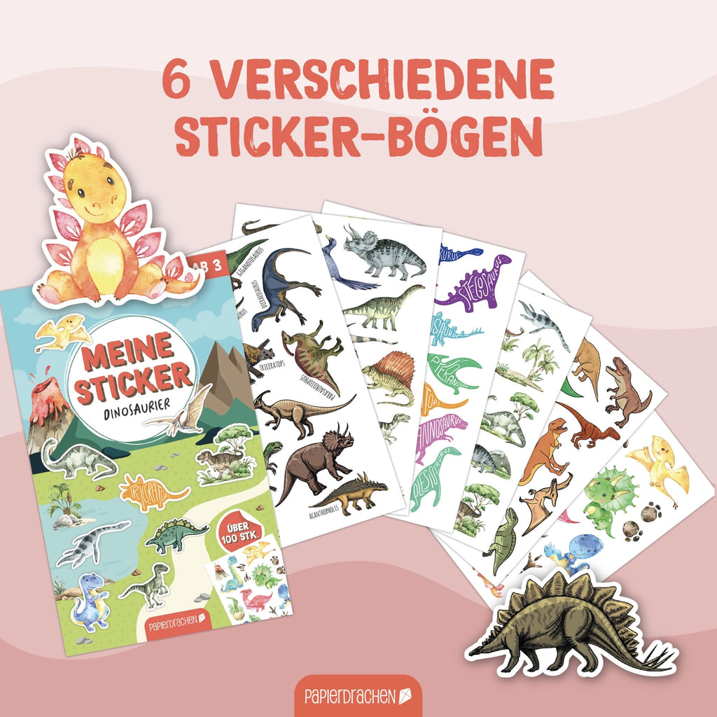 Klistremerkebok | Dinosaur