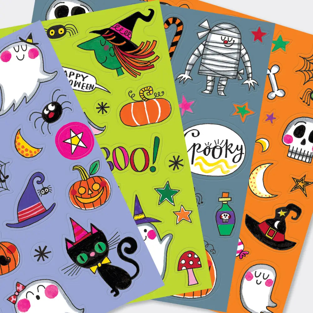 klistremerkebok Halloween