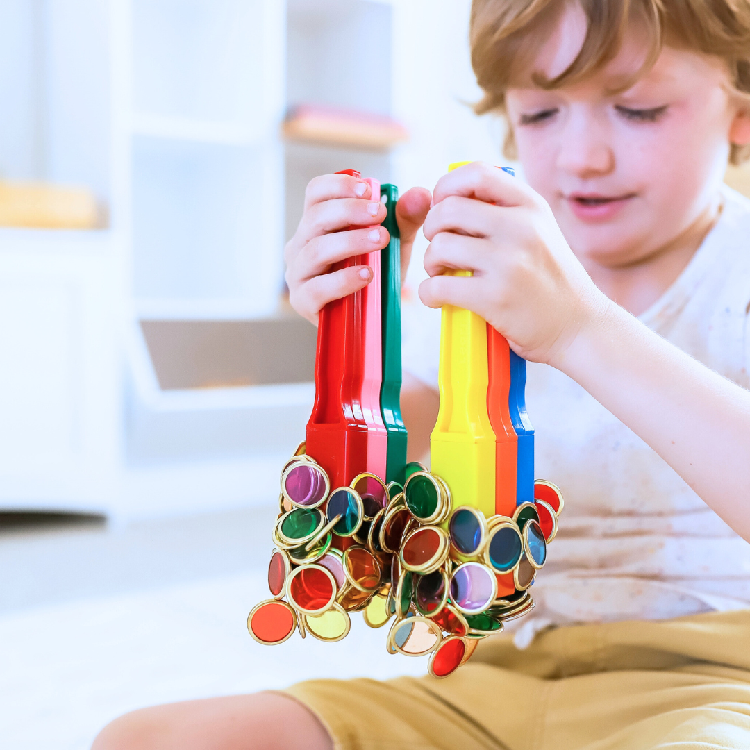 Magnetstav med magnetiske mynter