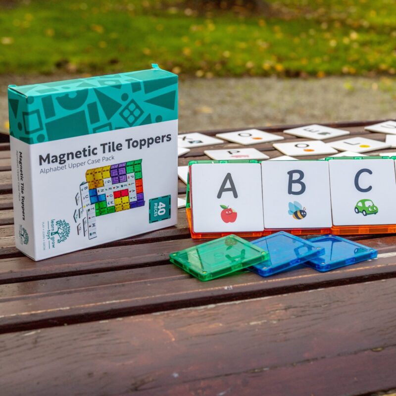 Magnetic Tile Toppers - Alfabetet (engelsk)