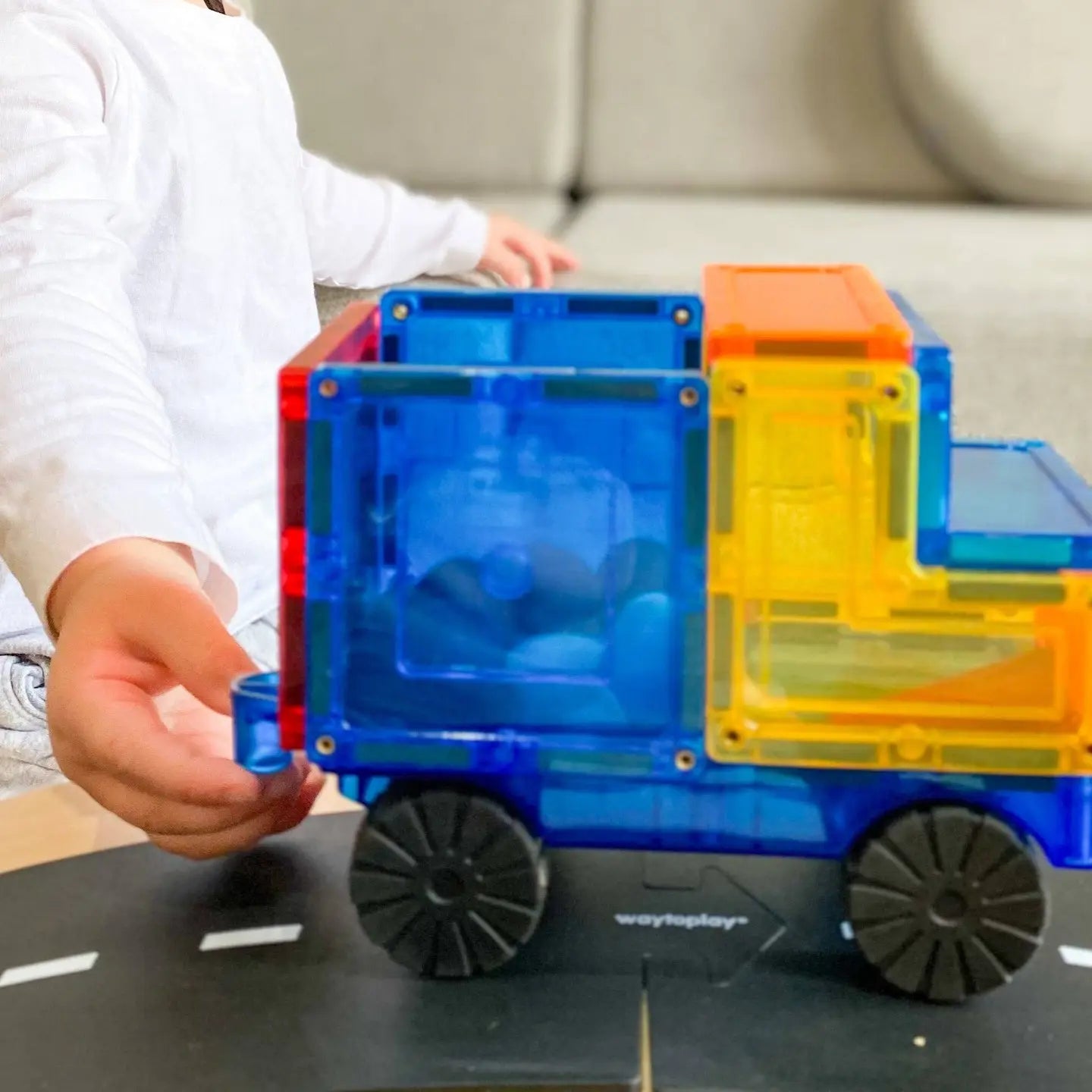 Magnetic Tiles - Car Base Pack (2 deler)