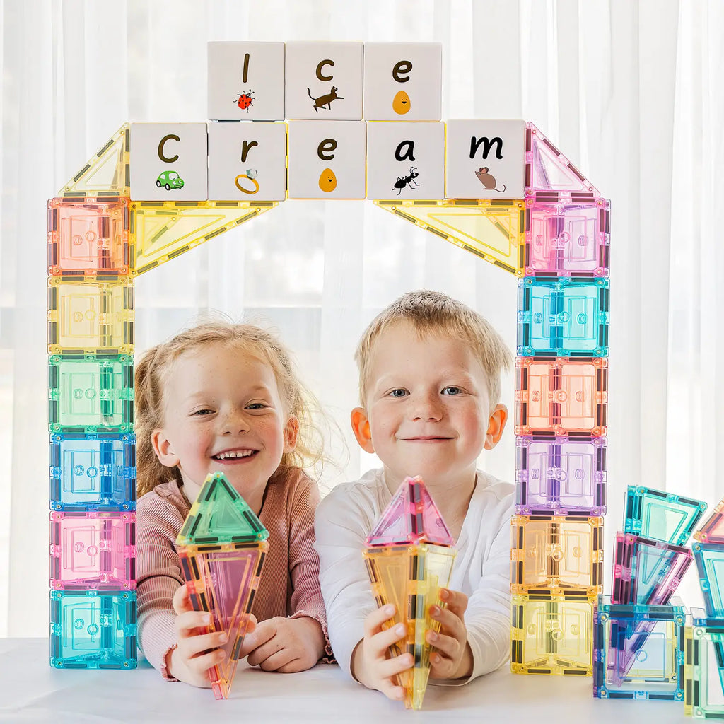 Magnetic Tiles - Pastel Builders Pack (112 deler)