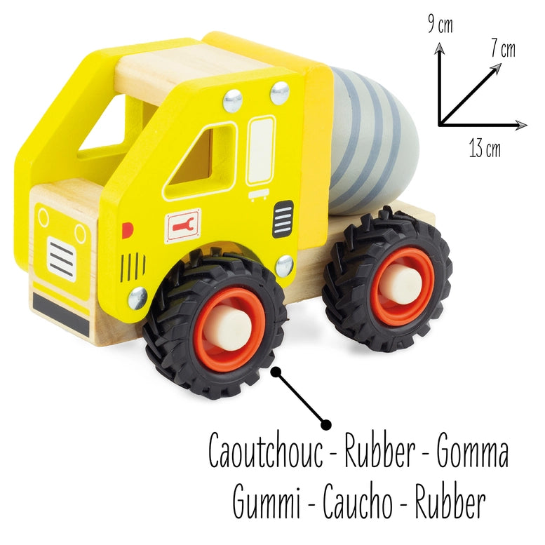 Lekebil i tre | sementbil