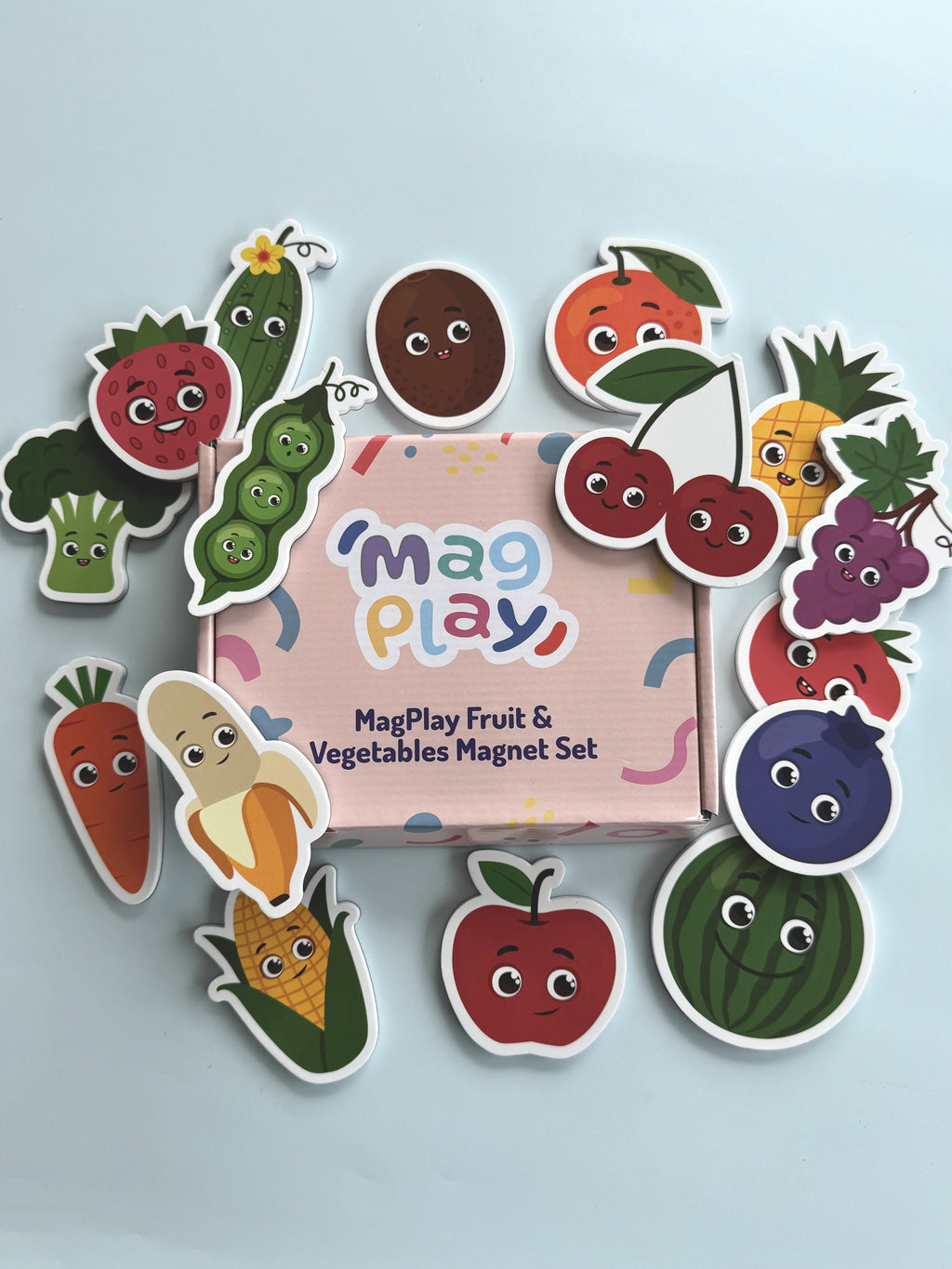 Magnetiske figurer | frukt og grønnsaker