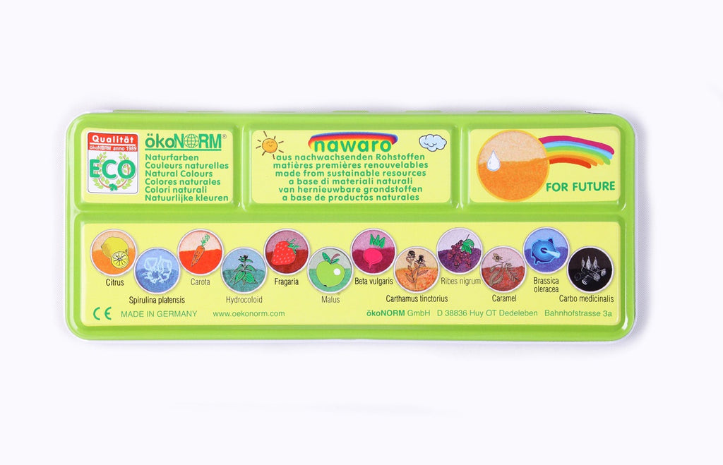 ÖkoNorm malesett. Fin metallboks med miljøvennlig og naturlig maling.