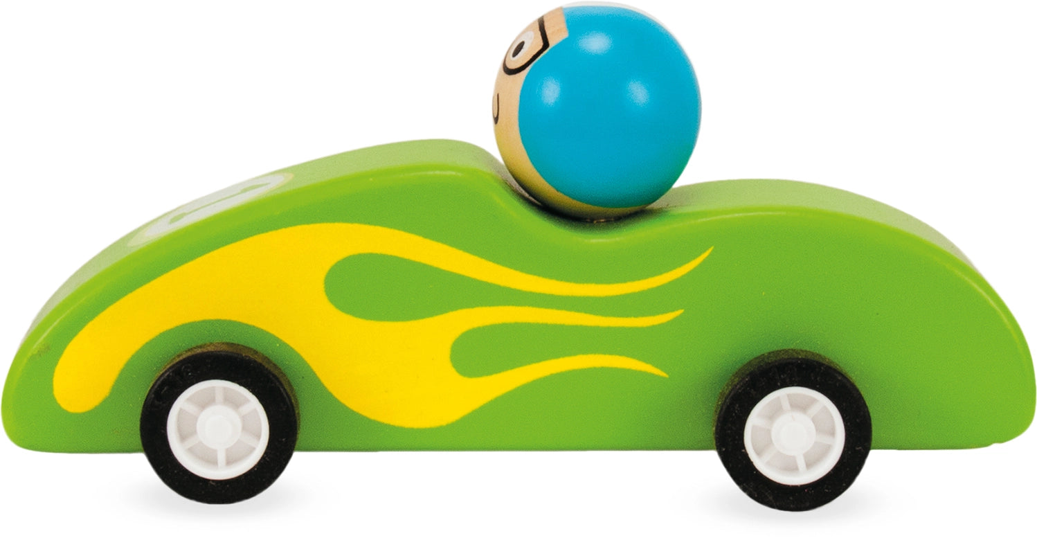 Små opptrekksbiler i tre | ulike varianter