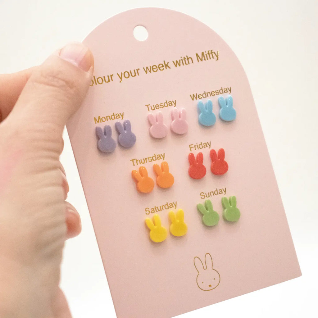 Øredobber i rustfritt stål | 7 pk | Miffy
