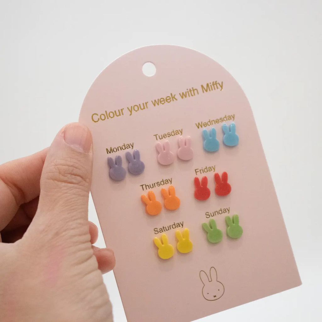 Øredobber i rustfritt stål | 7 pk | Miffy