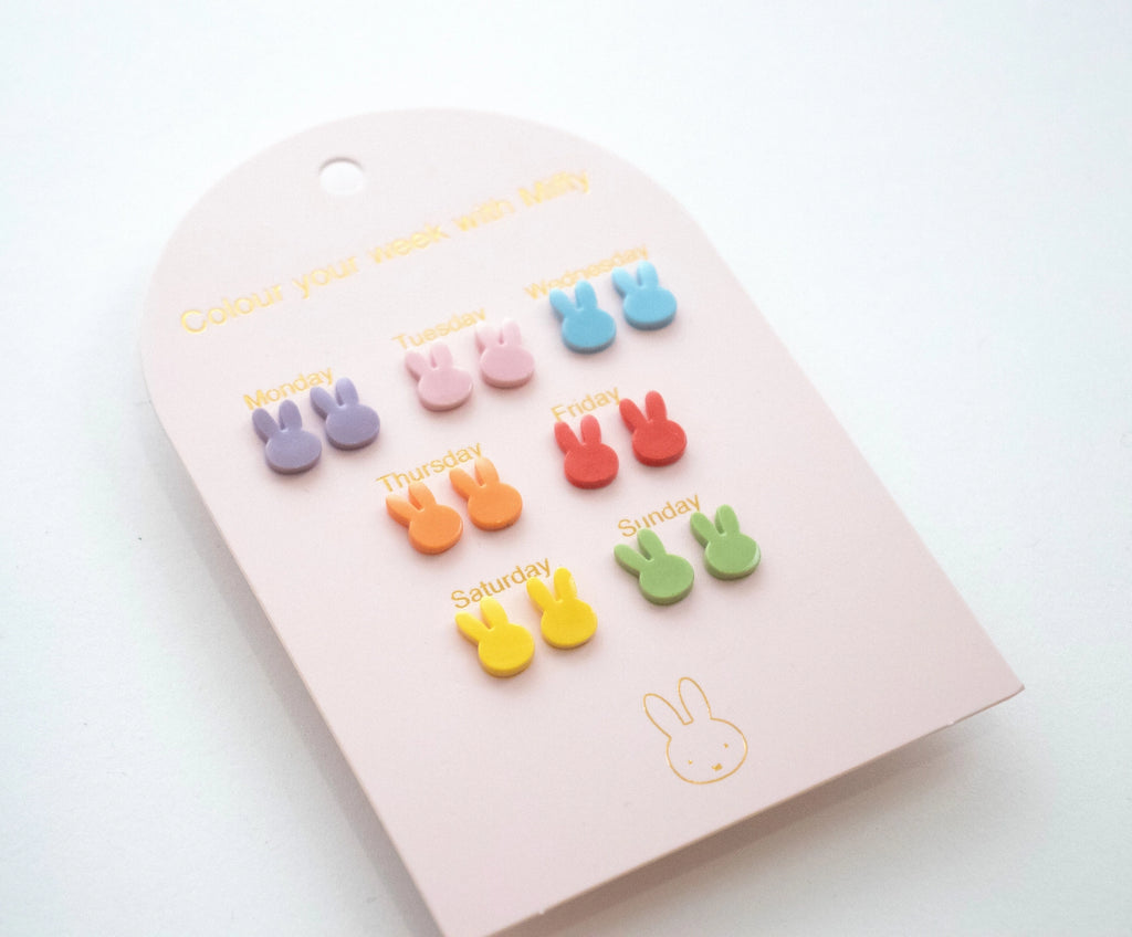 Øredobber i rustfritt stål | 7 pk | Miffy